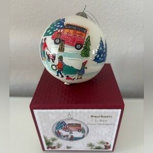 NEW World Market 2025 Li Bien Glass Ornament "Winter Wonderland"